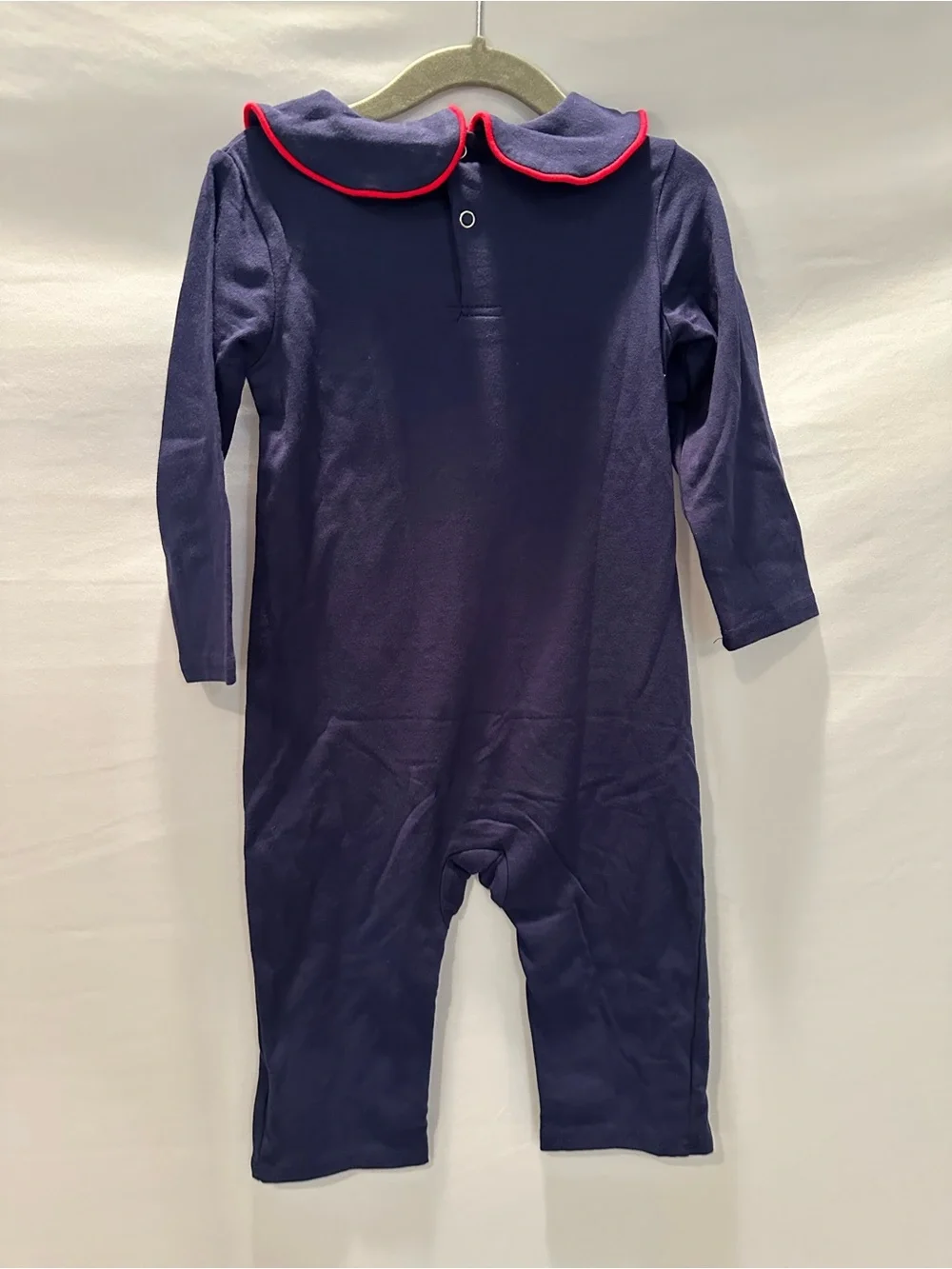 Classic Navy Heart Envelope One-Piece for Kids